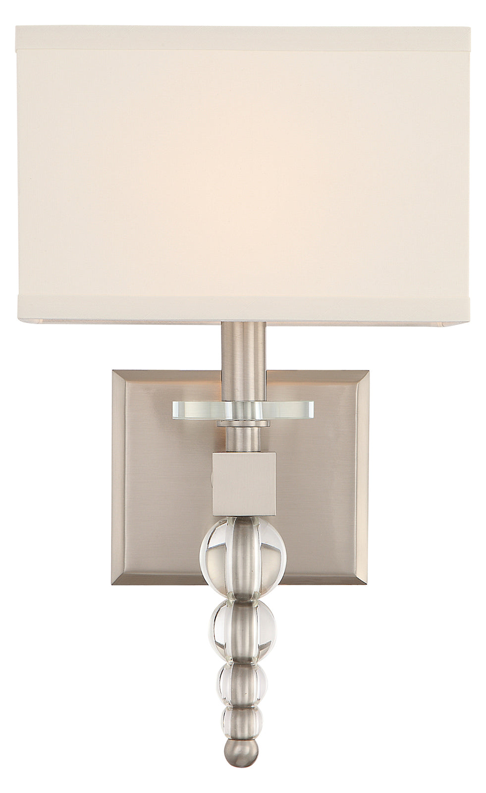 Clover 1 Light Brushed Nickel Sconce – Style: 8069758 XI56305907612