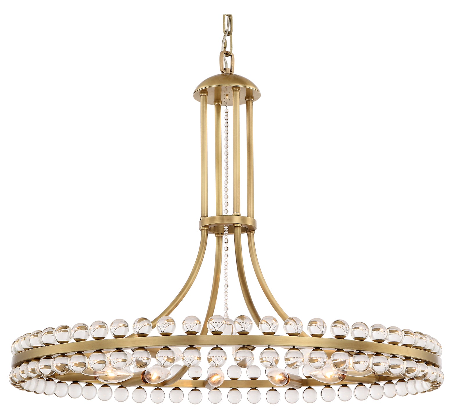 Clover 12 Light Aged Brass Chandelier – Style: 8069768 XI56305907608