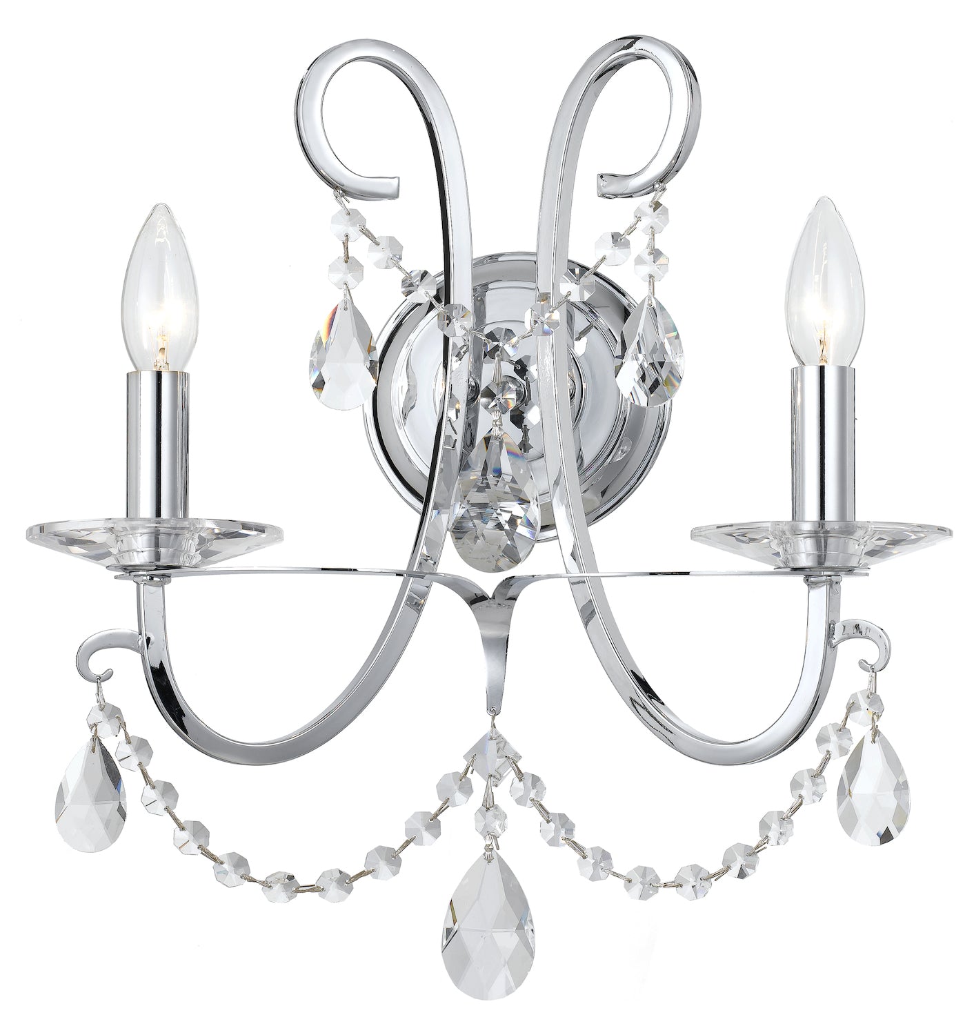 Othello 2 Light Polished Chrome Sconce – Style: 7949136 XI56305907709