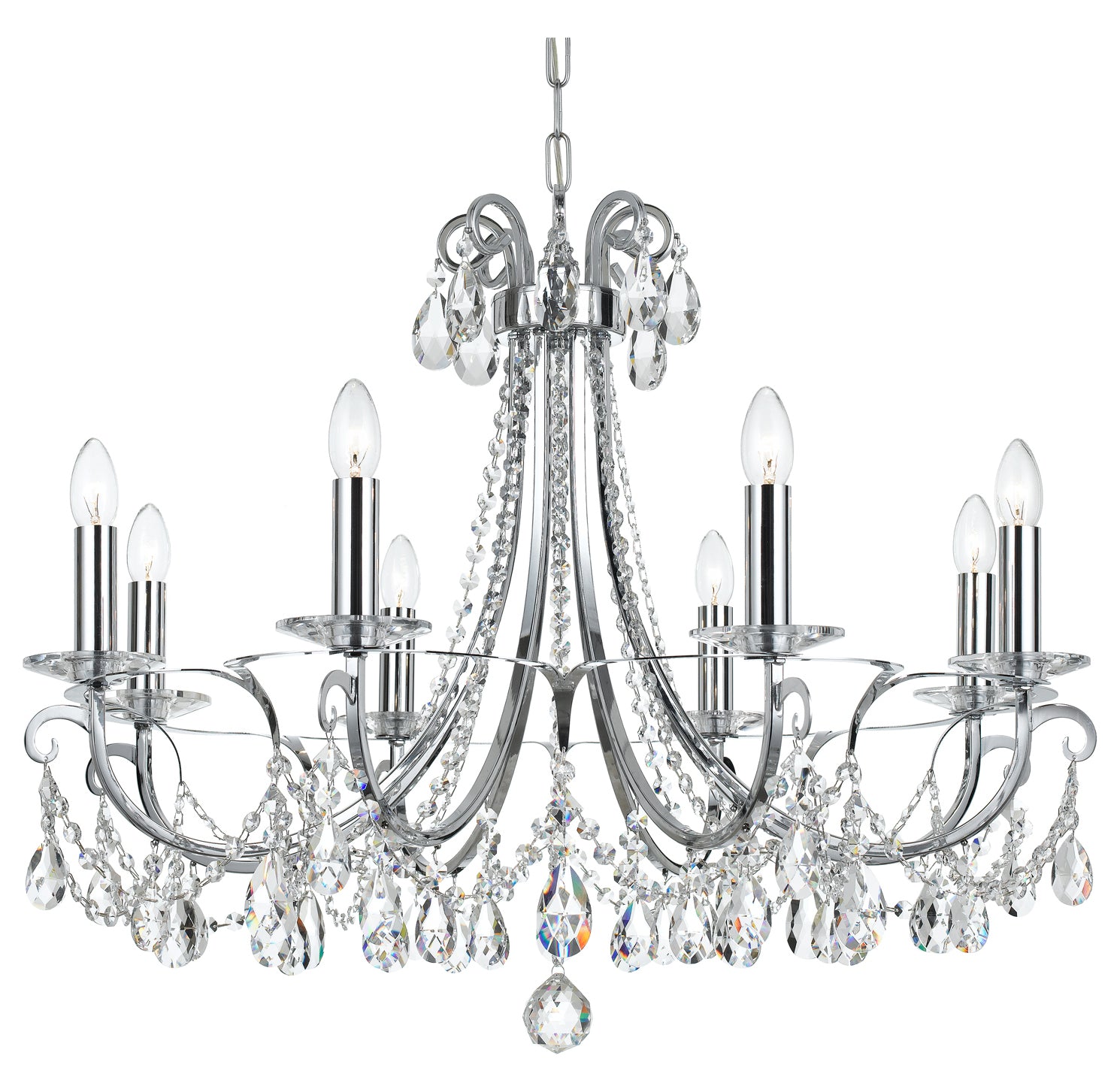 Othello 8 Light Spectra Crystal Polished Chrome Chandelier – Style: 7949146 XI56305907704